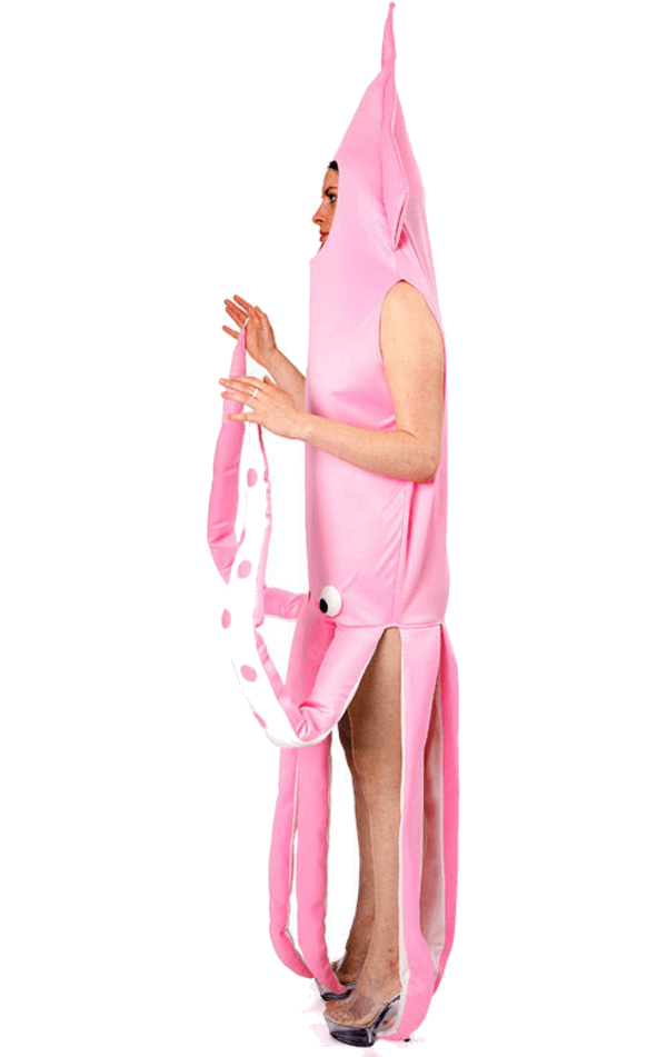 Costume da calamaro rosa adulto