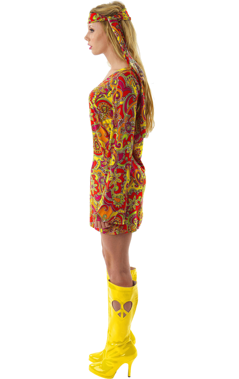 Costume da hippie femminile degli anni '60