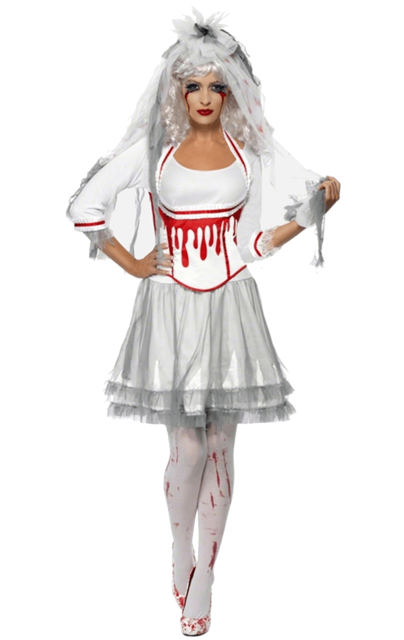 Costume di Halloween da donna con gocciolamento di sangue