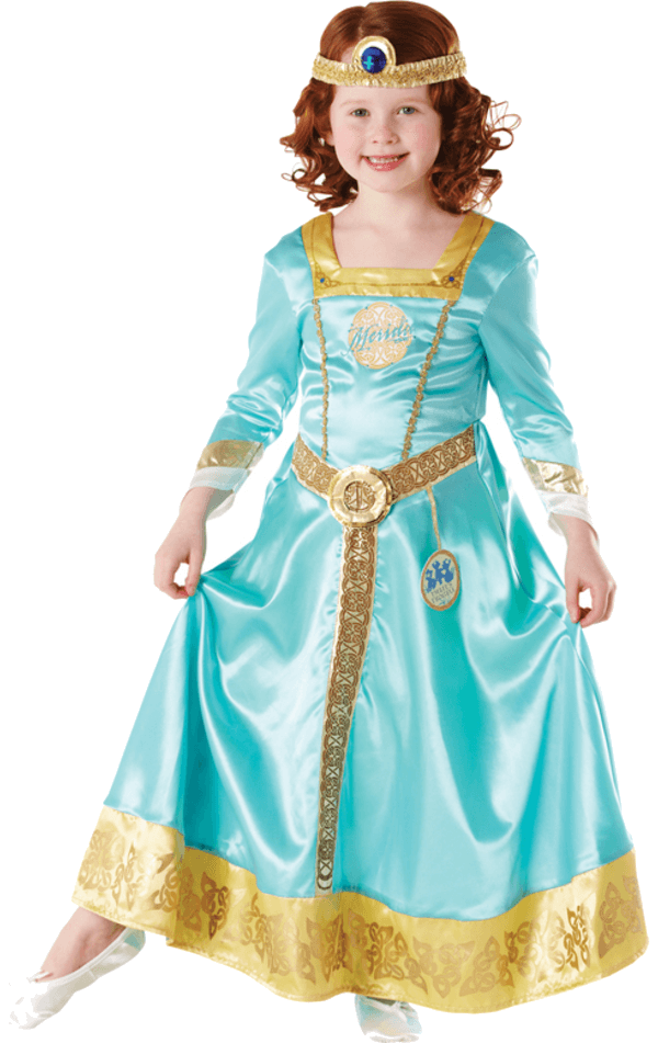 Costume da bambina coraggiosa Merida (ornamentale)