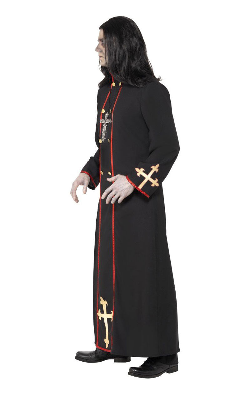 Costume da prete di Halloween da ministro della morte da uomo