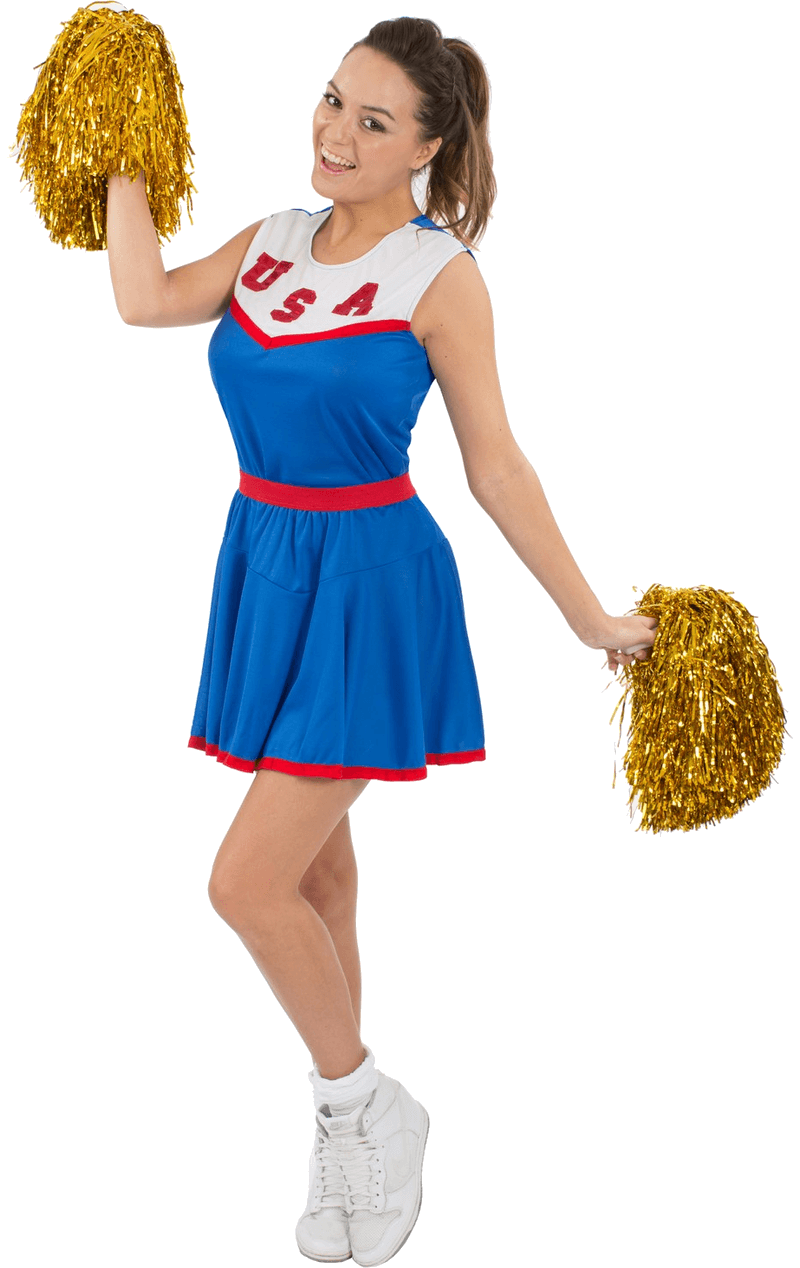 Costume da cheerleader americana per adulti