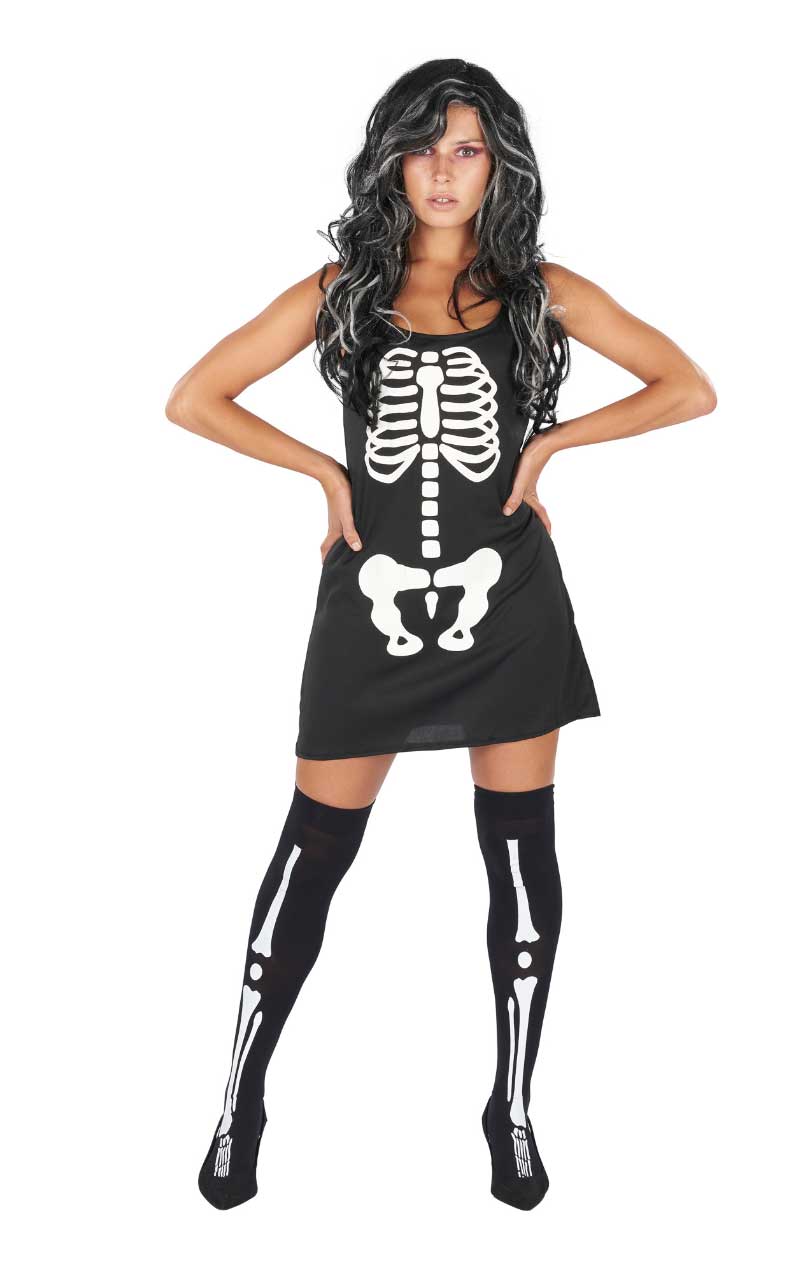 Costume da scheletro semplice da donna