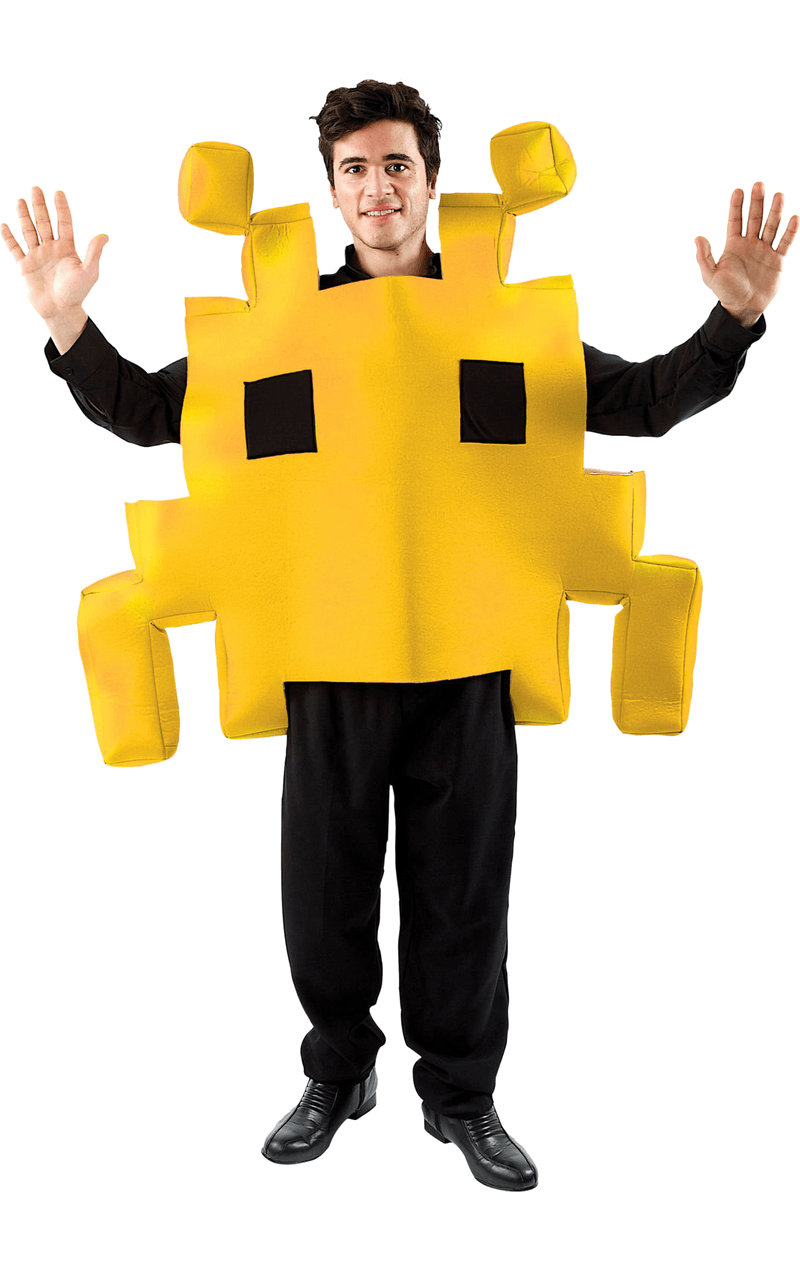 Costume da invasore spaziale giallo adulto