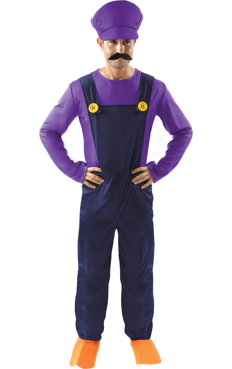 Costume Waluigi Super Mario adulto