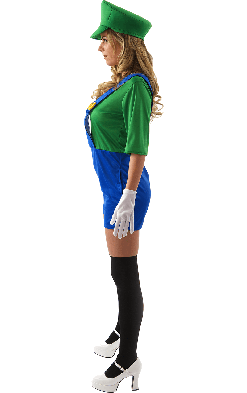 Costume Luigi Super Mario per donna adulta - fancydress.com