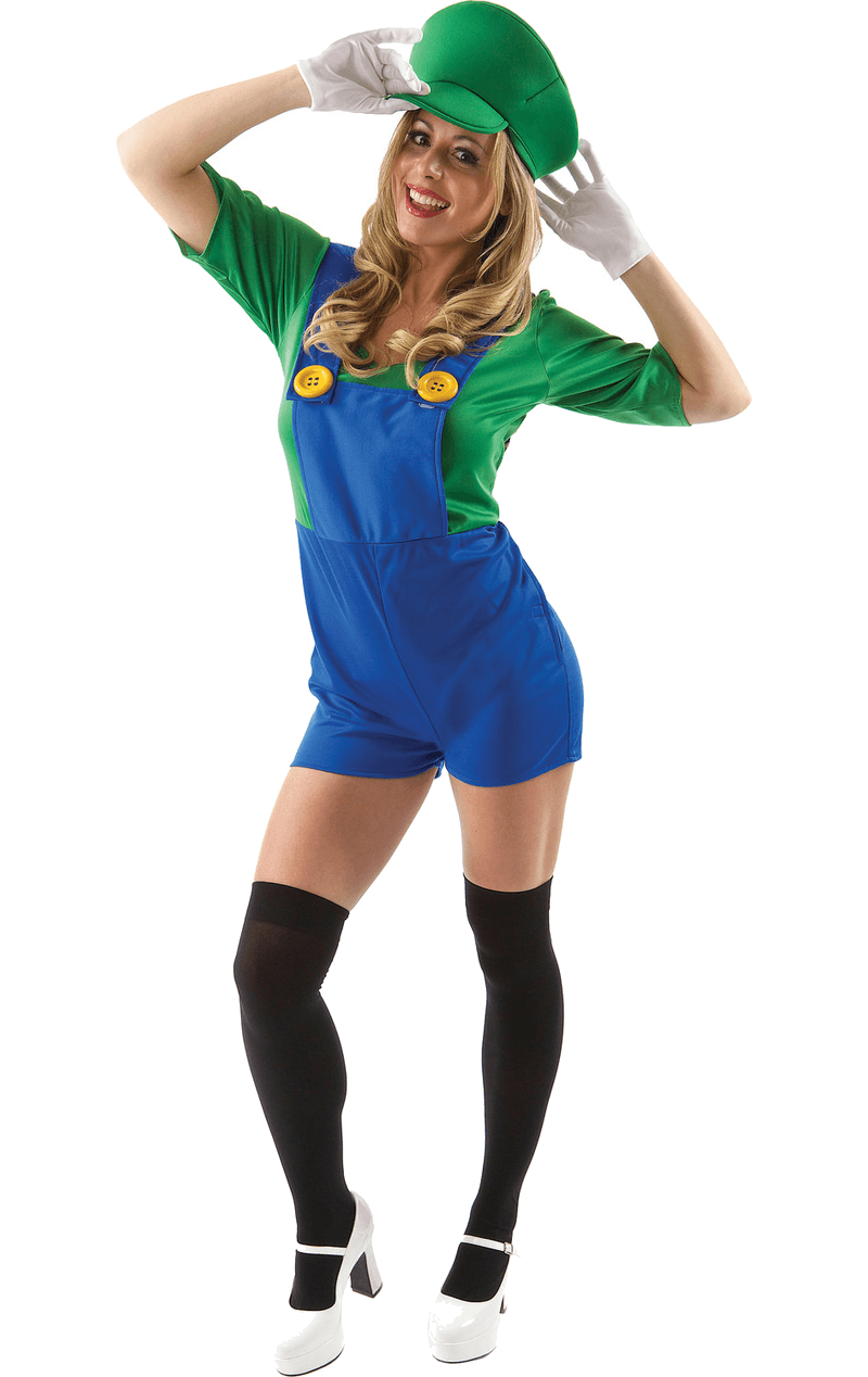 Costume da Luigi Super Mario per donna adulta