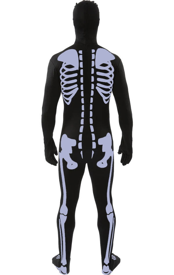 Costume di Halloween per adulto con pelle di scheletro