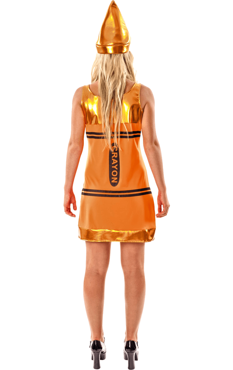 Costume da donna arancione pastello