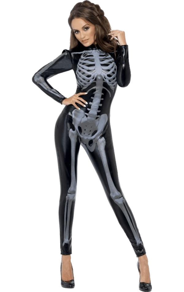 Costume da scheletro di Halloween da donna