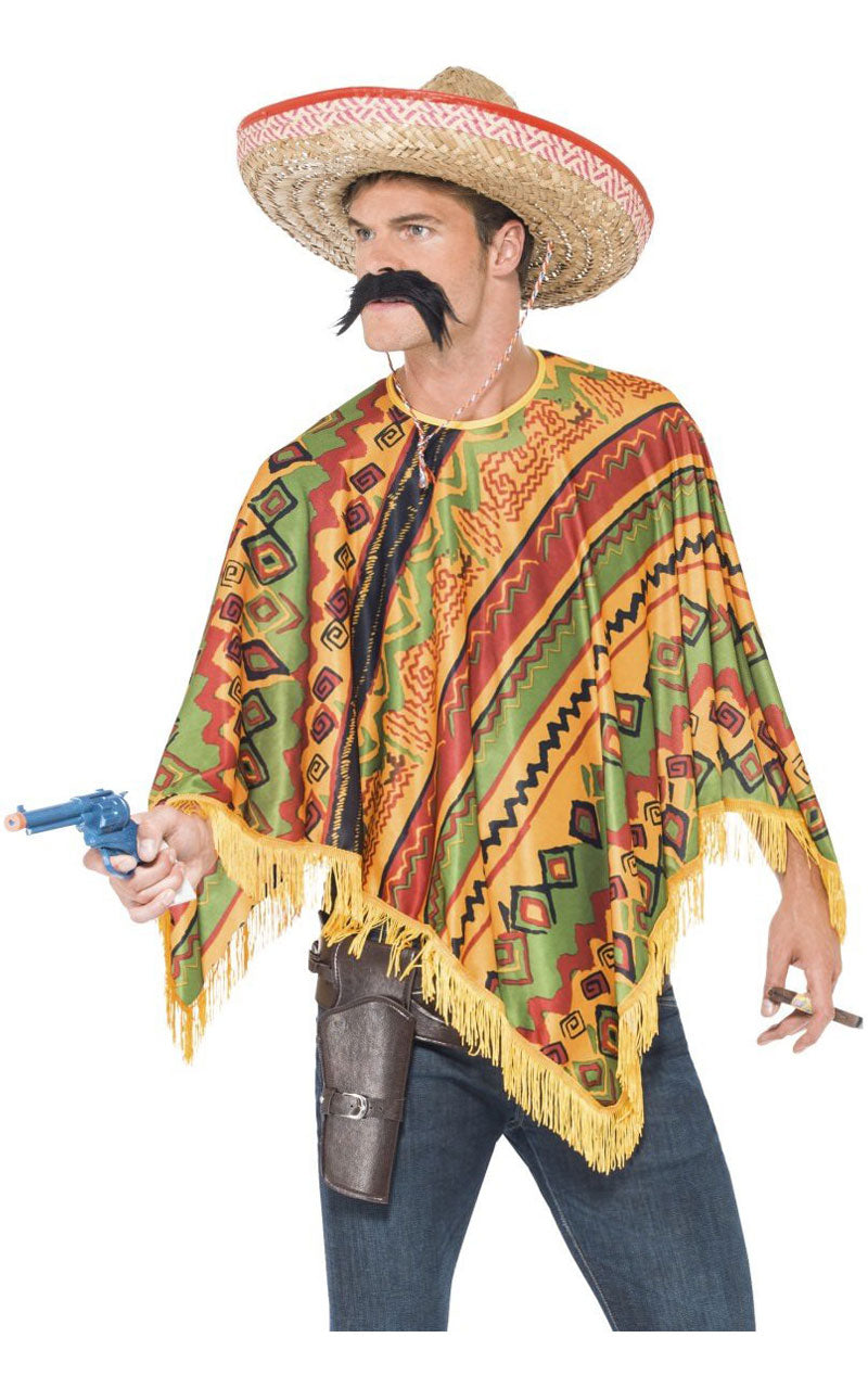 Kit poncho messicano da uomo