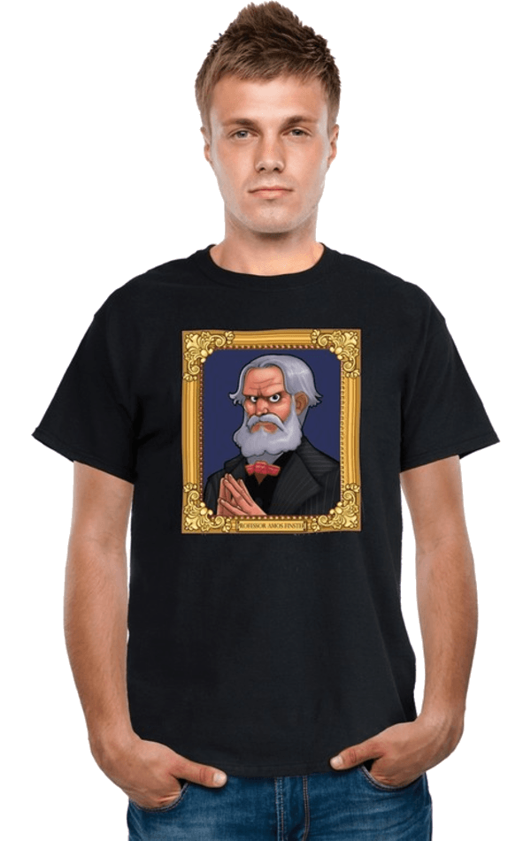 T-shirt digitale Dudz Haunted Mansion con ritratto