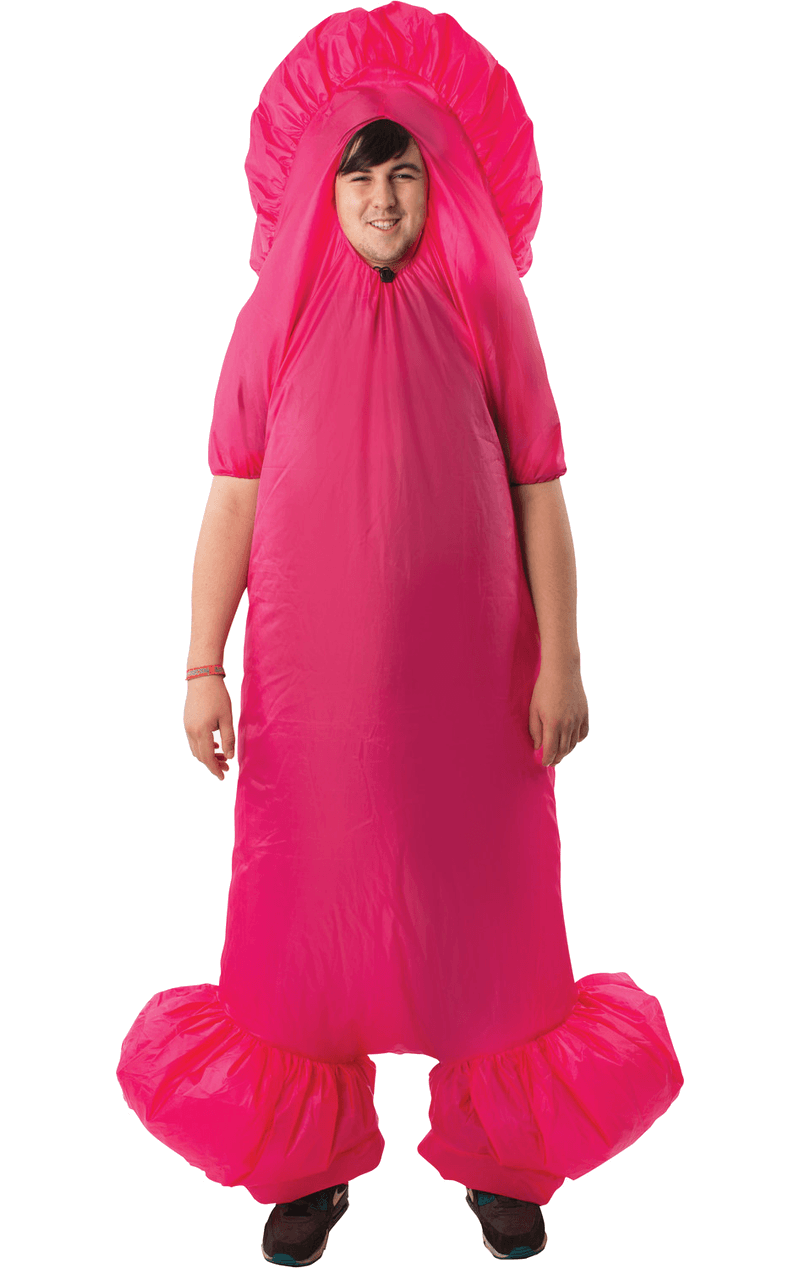 Costume da cervo gonfiabile rosa adulto