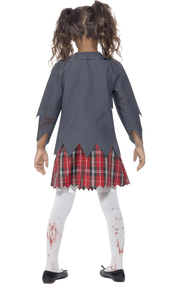 Costume di Halloween da studentessa zombie per ragazze