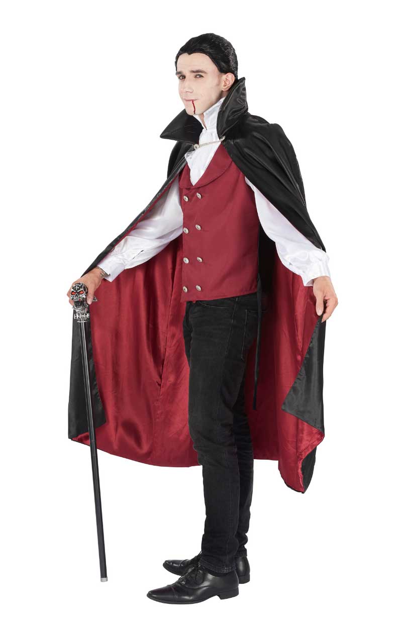 Costume da vampiro rosso di Halloween per adulti