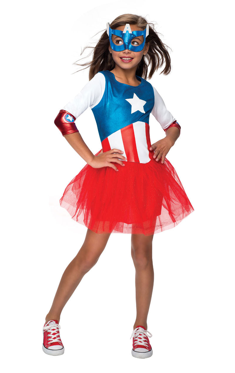Costume da sogno americano per ragazze Avengers
