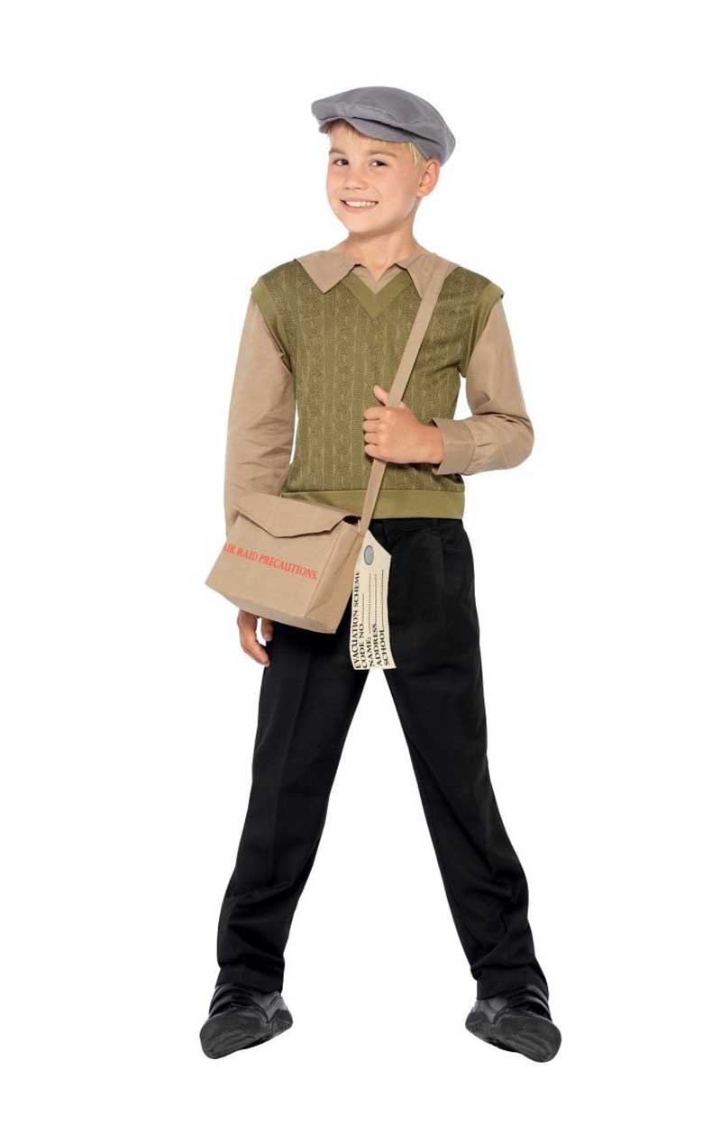 Costume da ragazzo sfollato per bambini