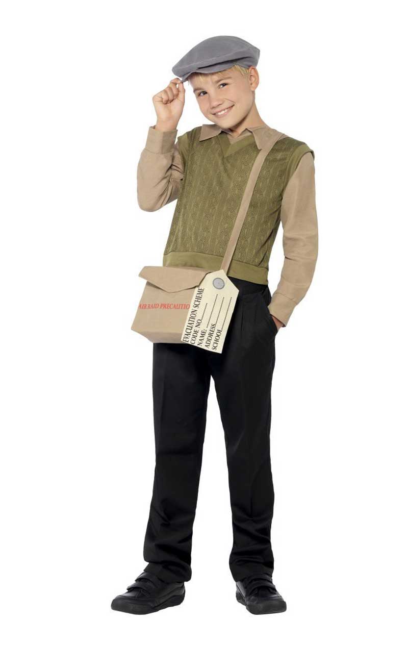 Costume da ragazzo sfollato per bambini