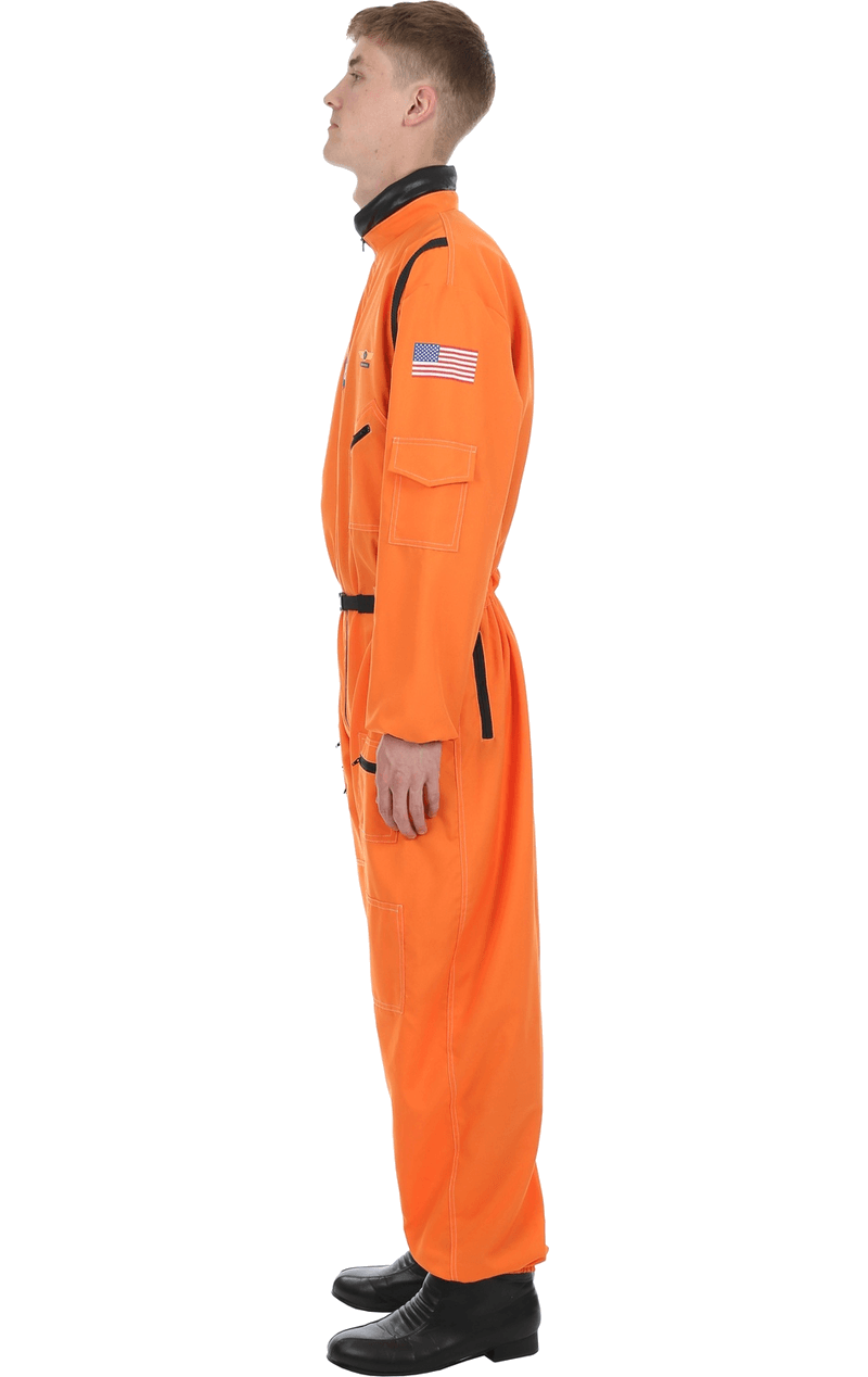 Costume da astronauta arancione da uomo