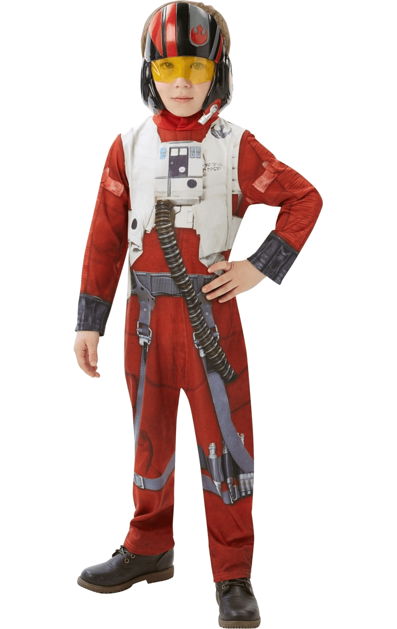 Costume classico Star Wars Child Poe (X-Wing Fighter).