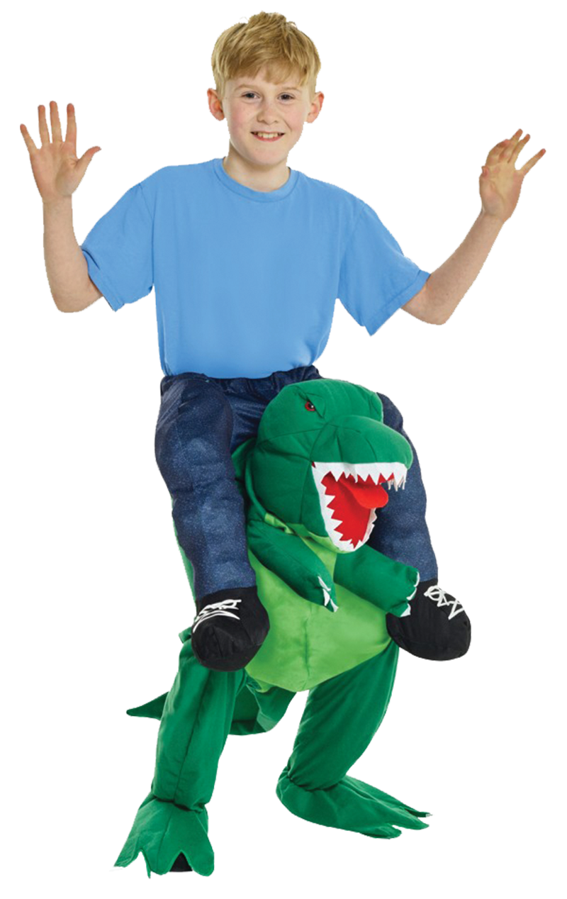 Costume da dinosauro a cavalluccio per bambini