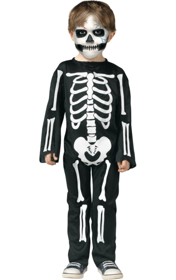 Costume da scheletro spaventoso per bambini