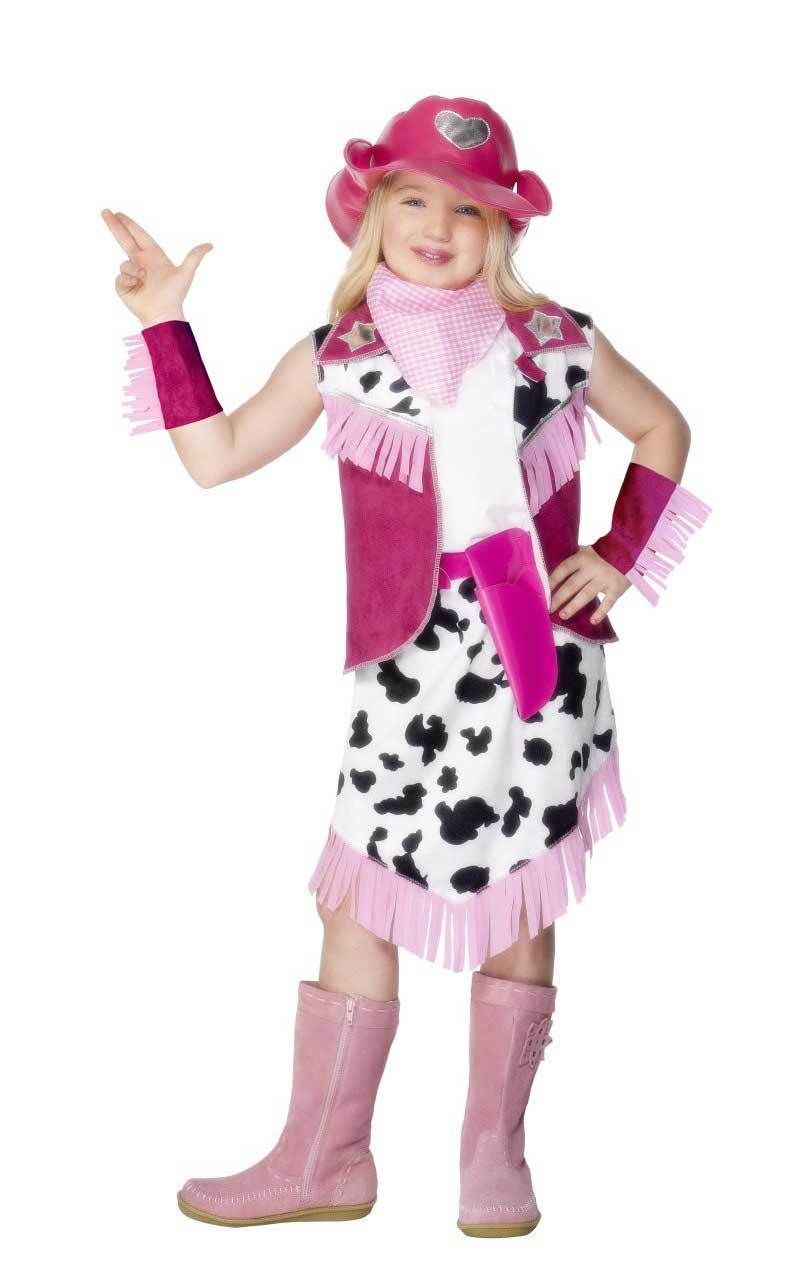 Costume da cowgirl da rodeo da bambino