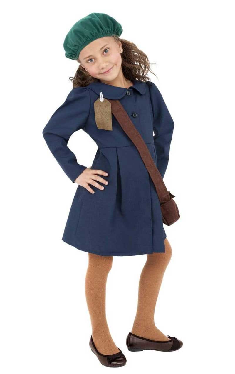 Costume da sfollata della seconda guerra mondiale per bambina