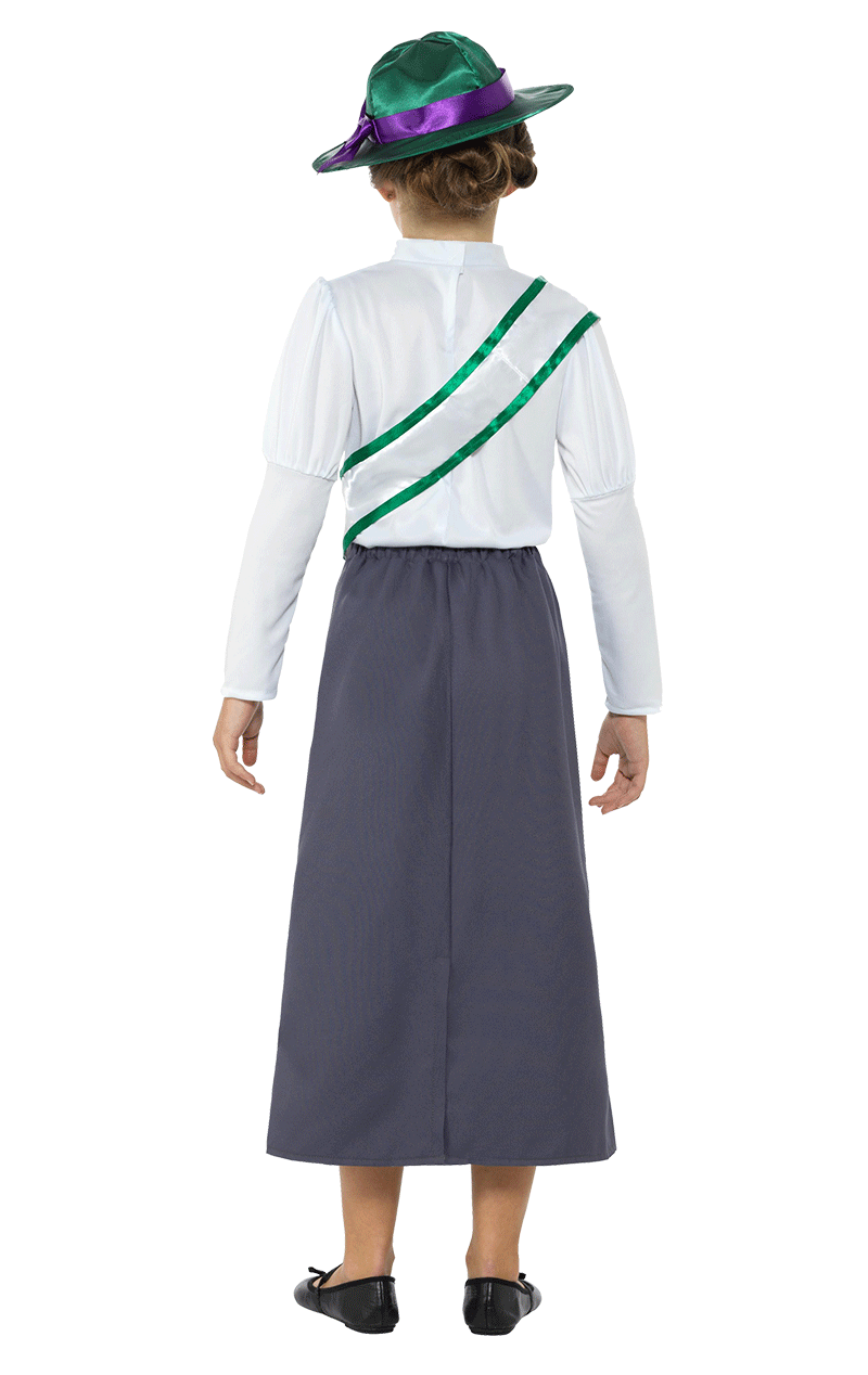 Costume da suffragetta vittoriana per ragazze