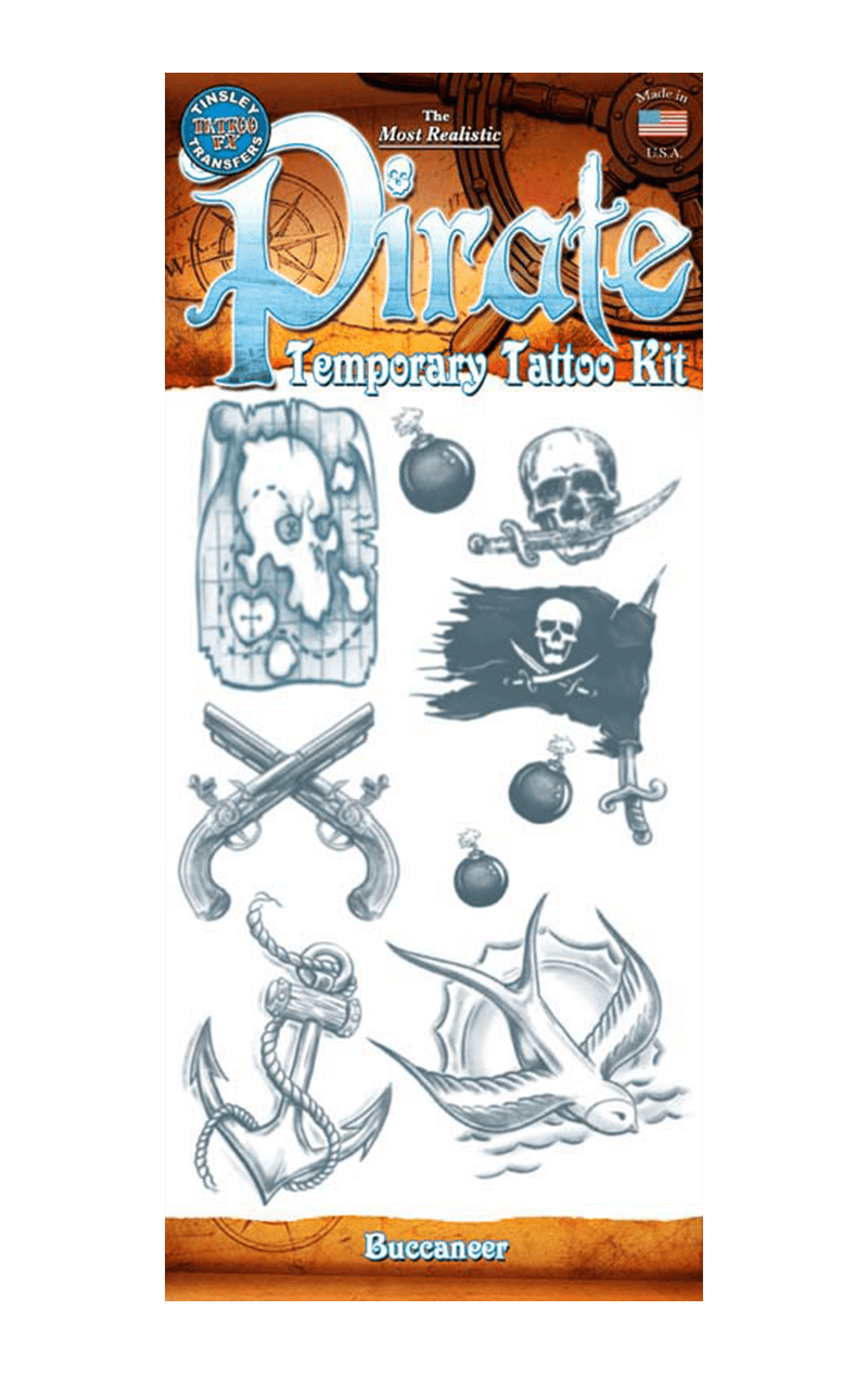 Set tatuaggio pirata