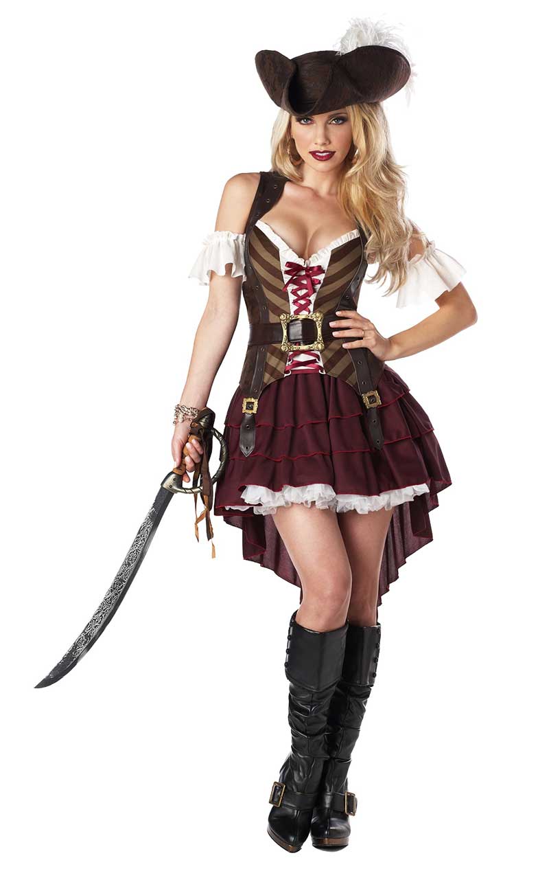 Costume da pirata sexy spavalda da donna