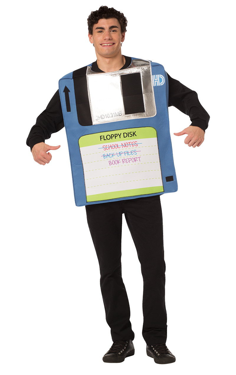 Costume da floppy disk adulto