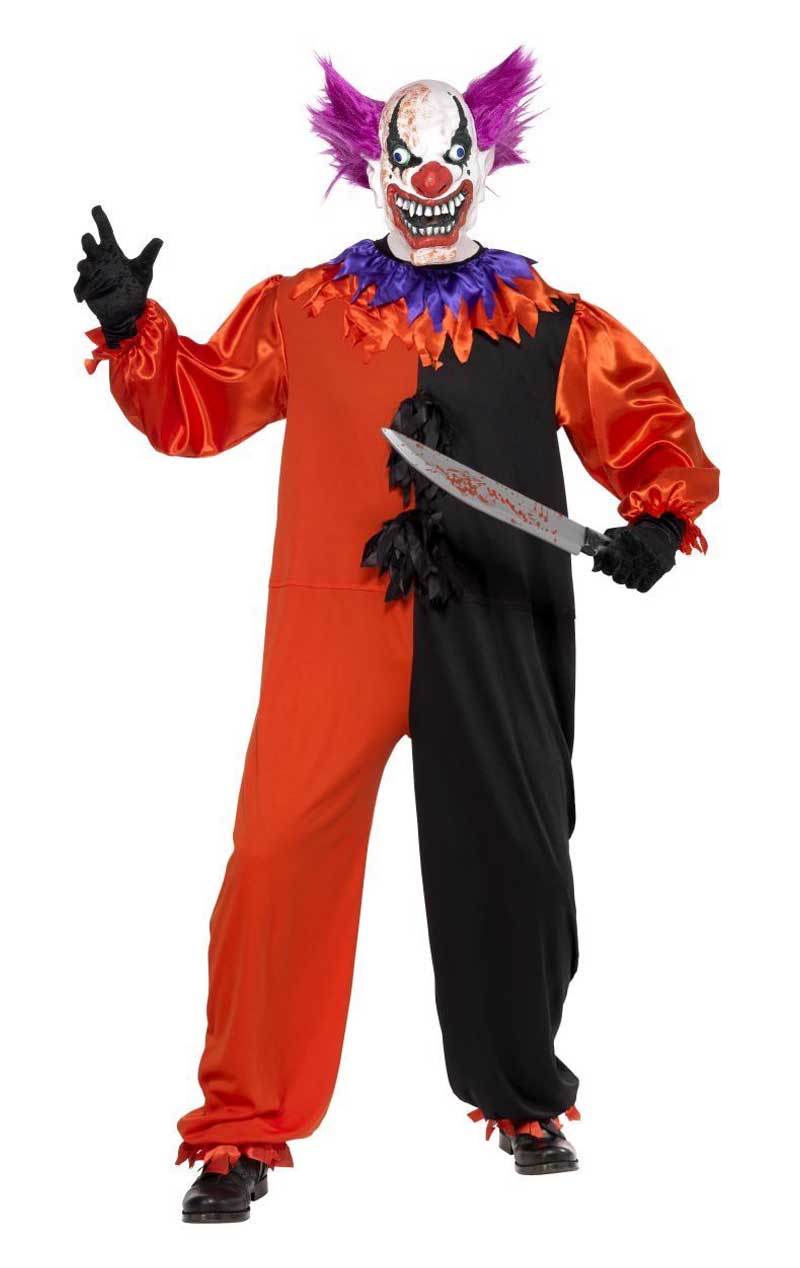Costume da Clown Sinistro Bo Bo adulto
