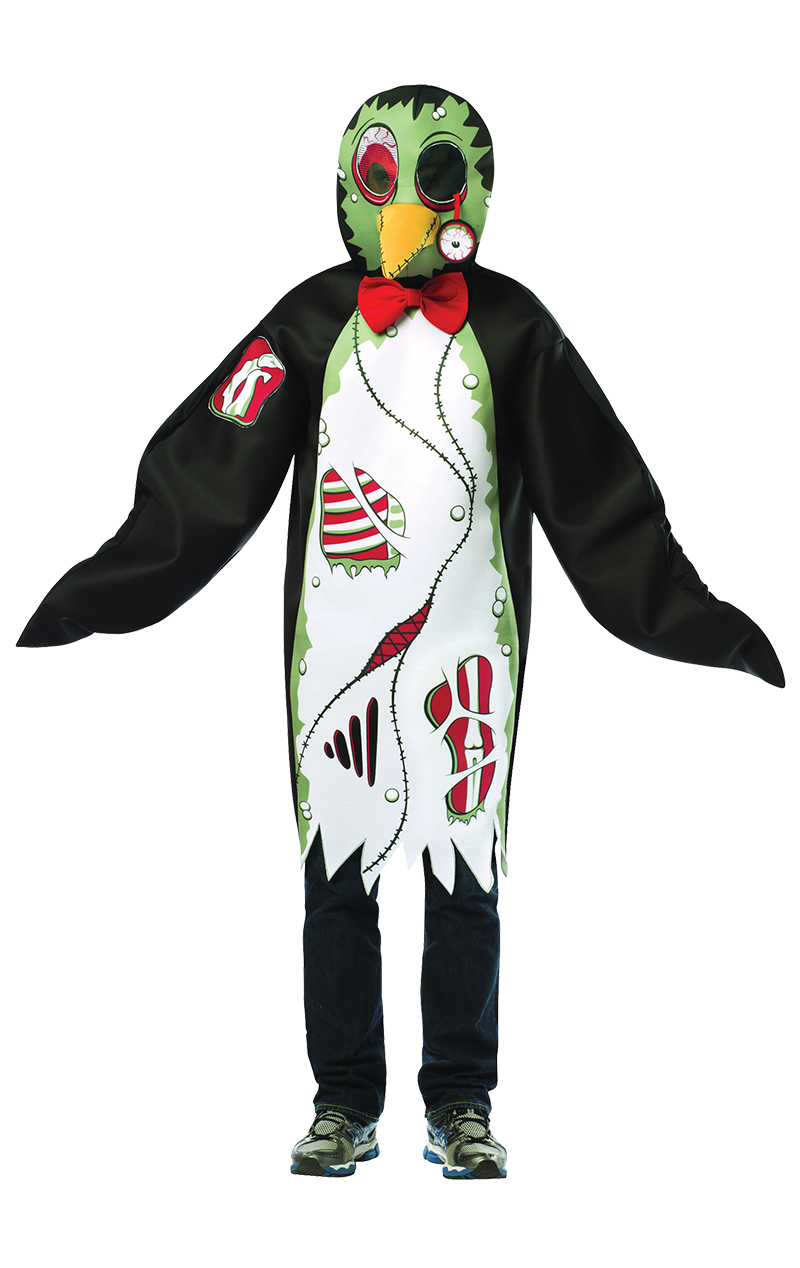 Costume da pinguino zombi adulto