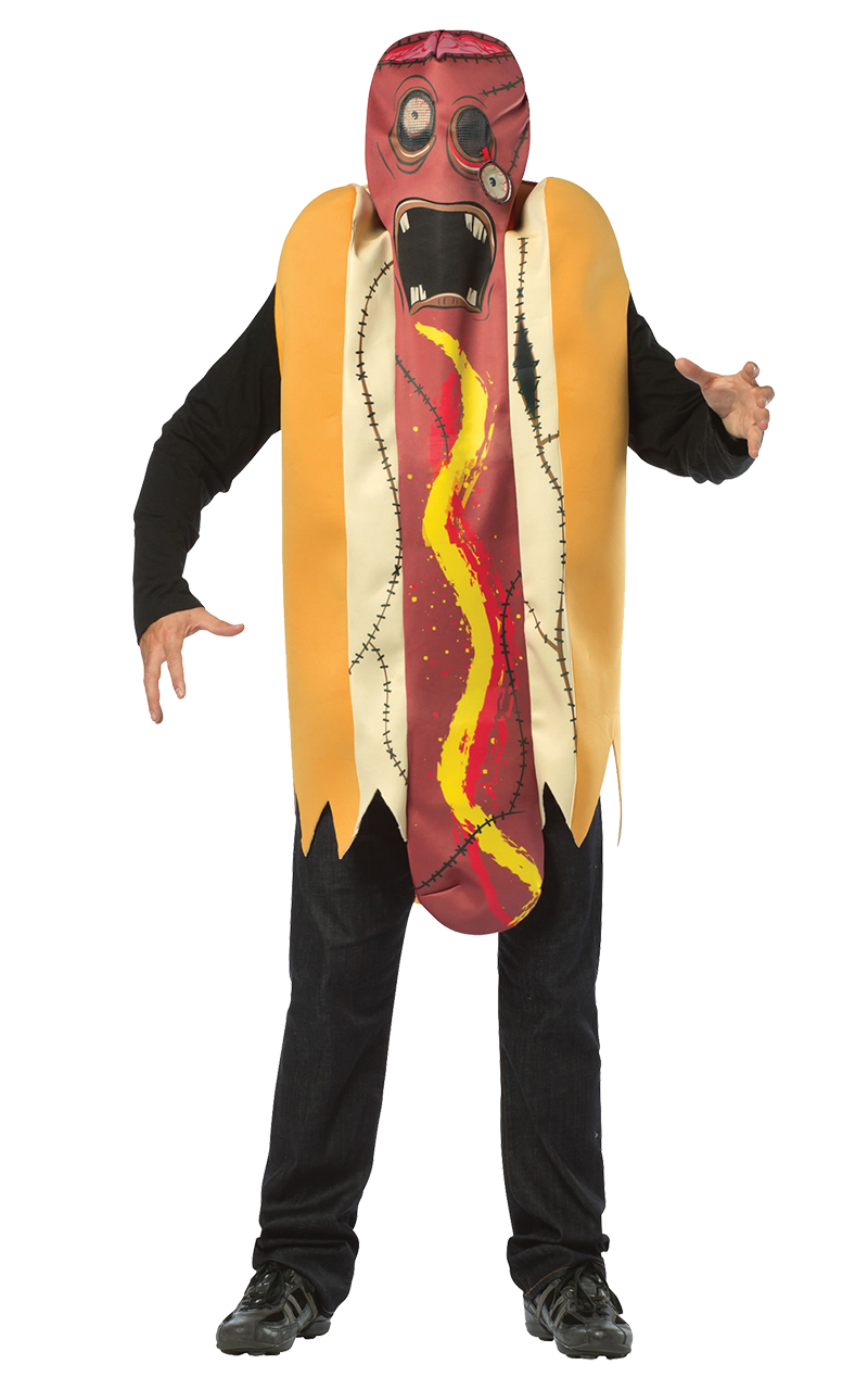 Costume da hot dog zombi adulto