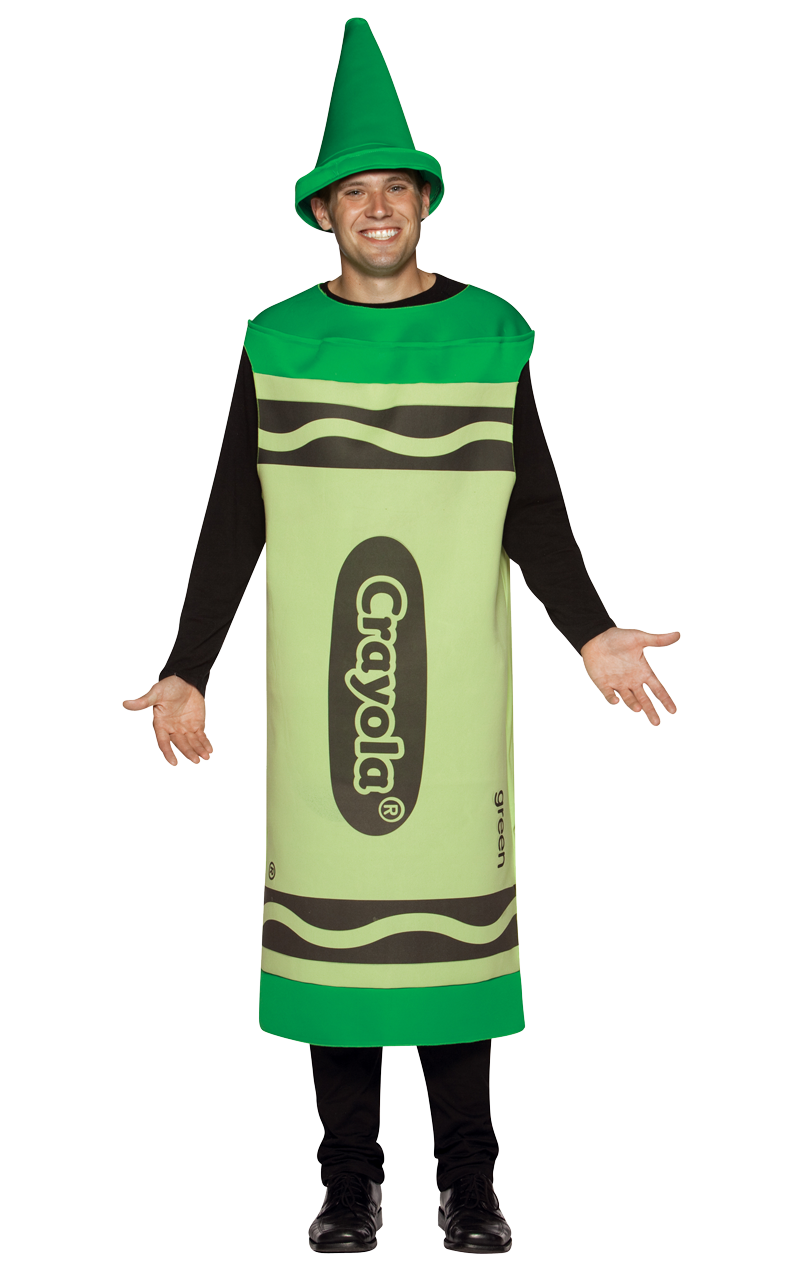 Costume Crayola verde da uomo