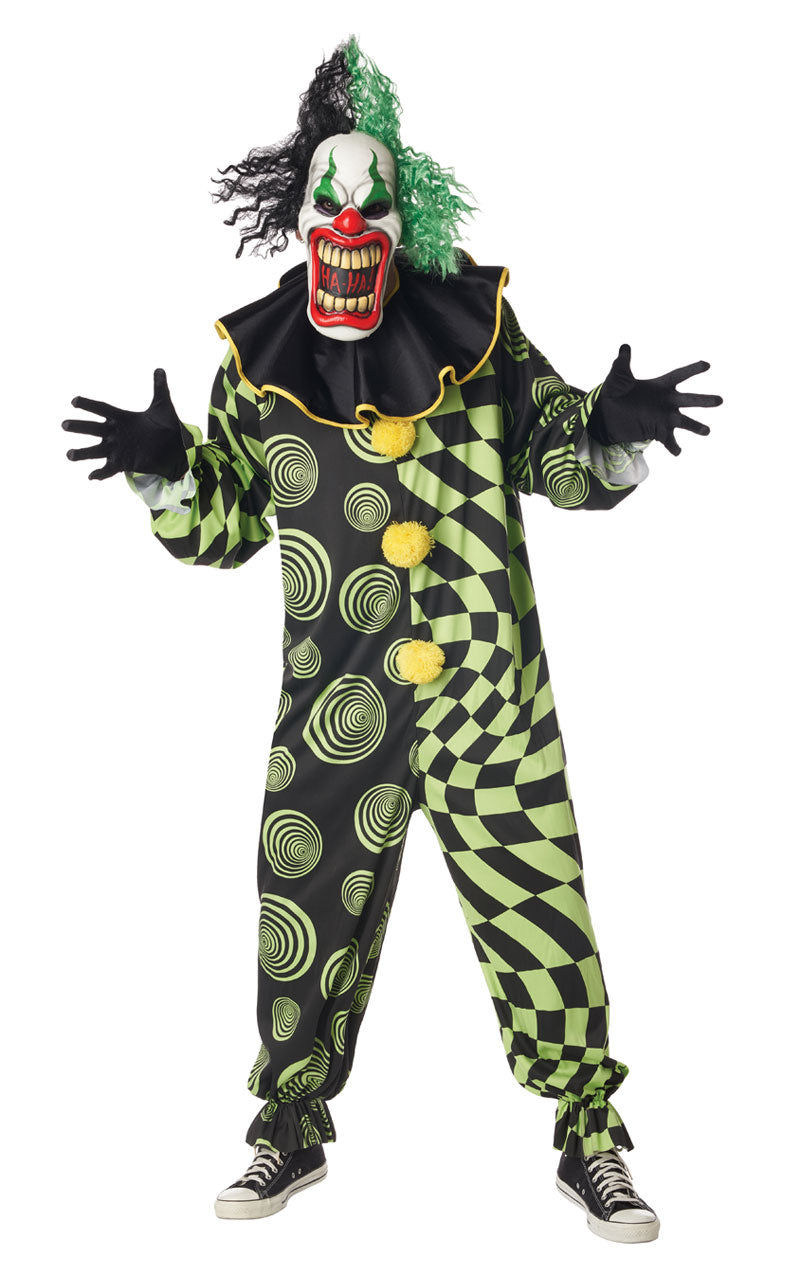 Costume da clown spaventoso per adulti Funhouse Freak
