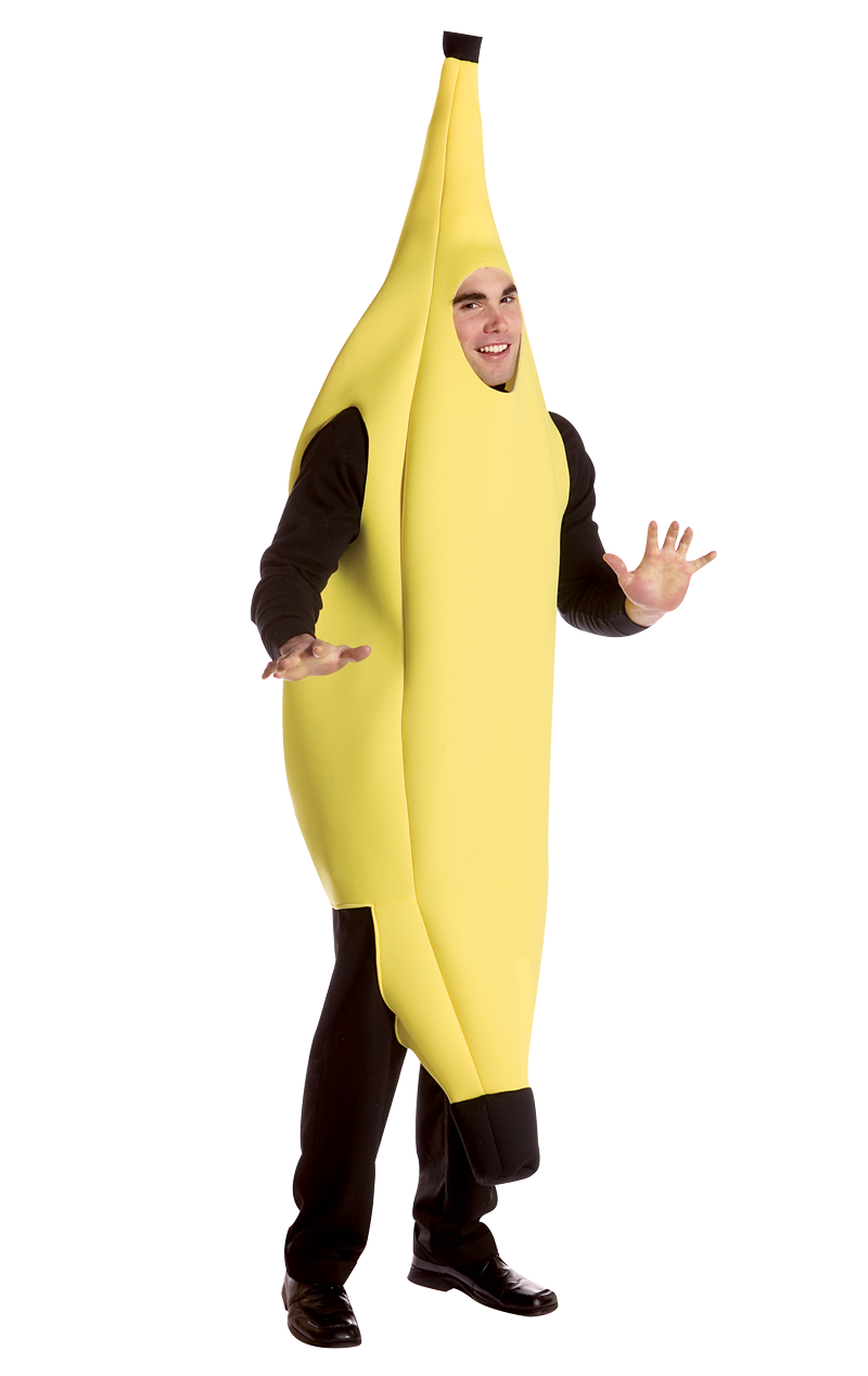 Costume da banana gigante da uomo