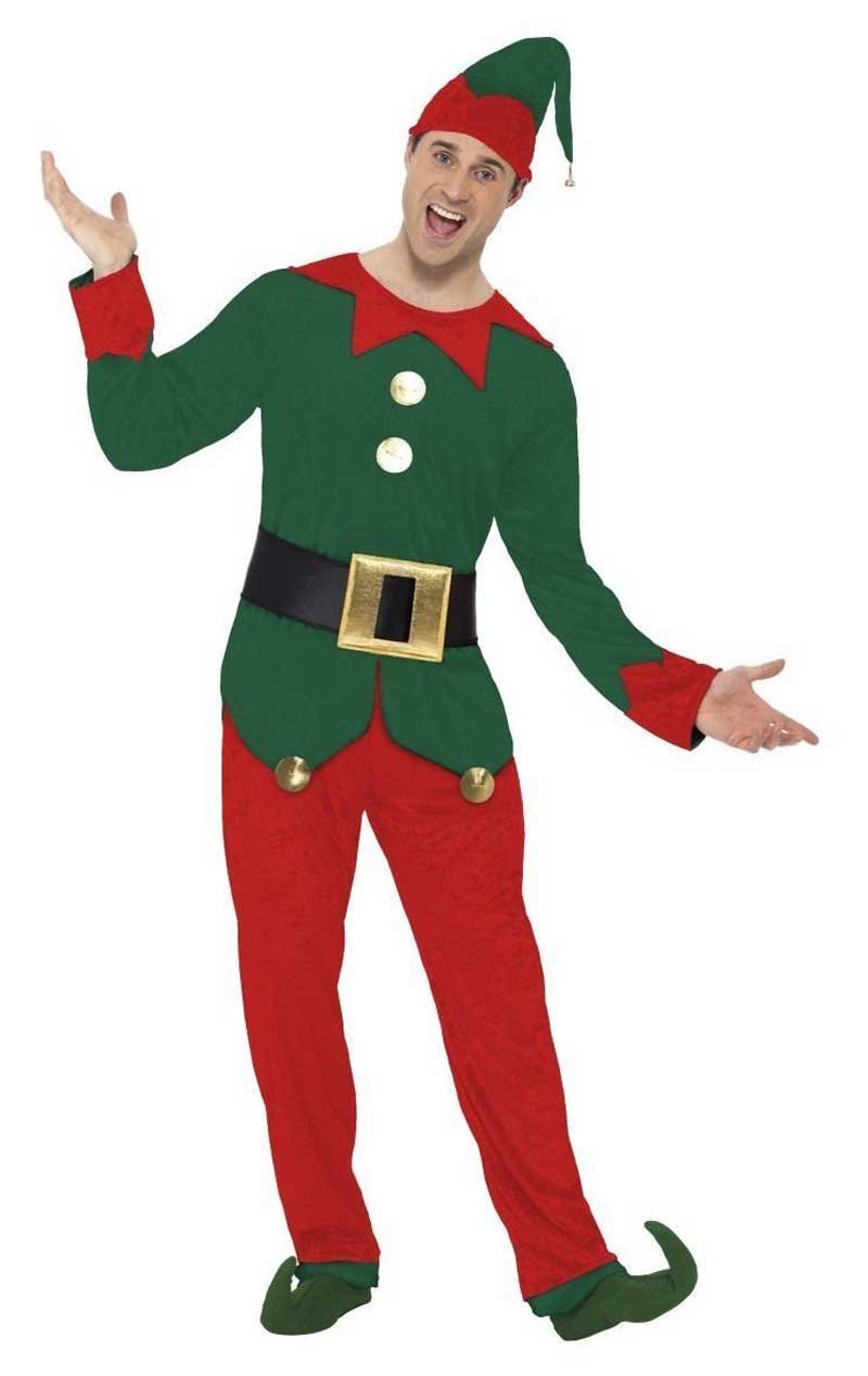 Costume da elfo di buon Natale da uomo