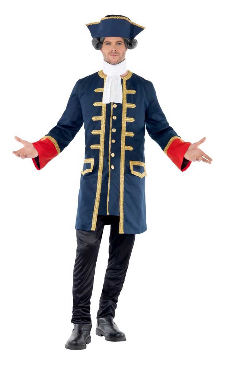 Costume da capitano pirata da uomo