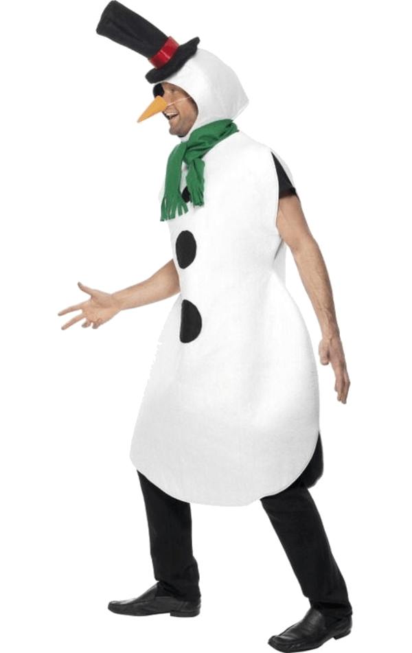 Costume da pupazzo di neve divertente per adulti