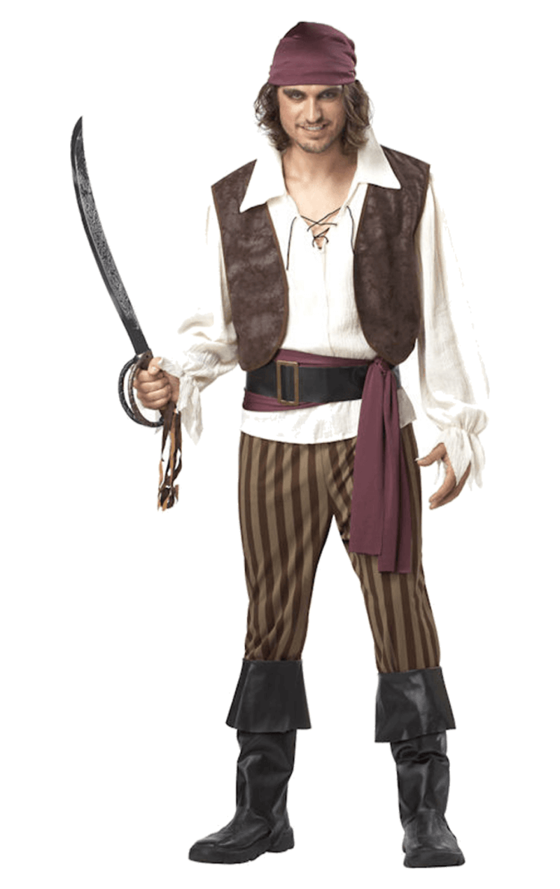 Costume da pirata canaglia d'alto mare per adulti