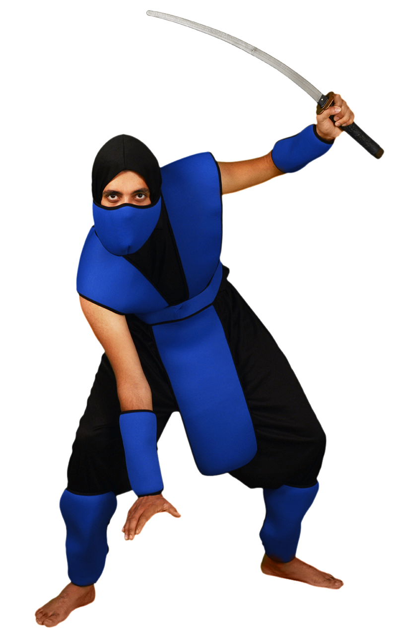 Costume da ninja subdolo blu