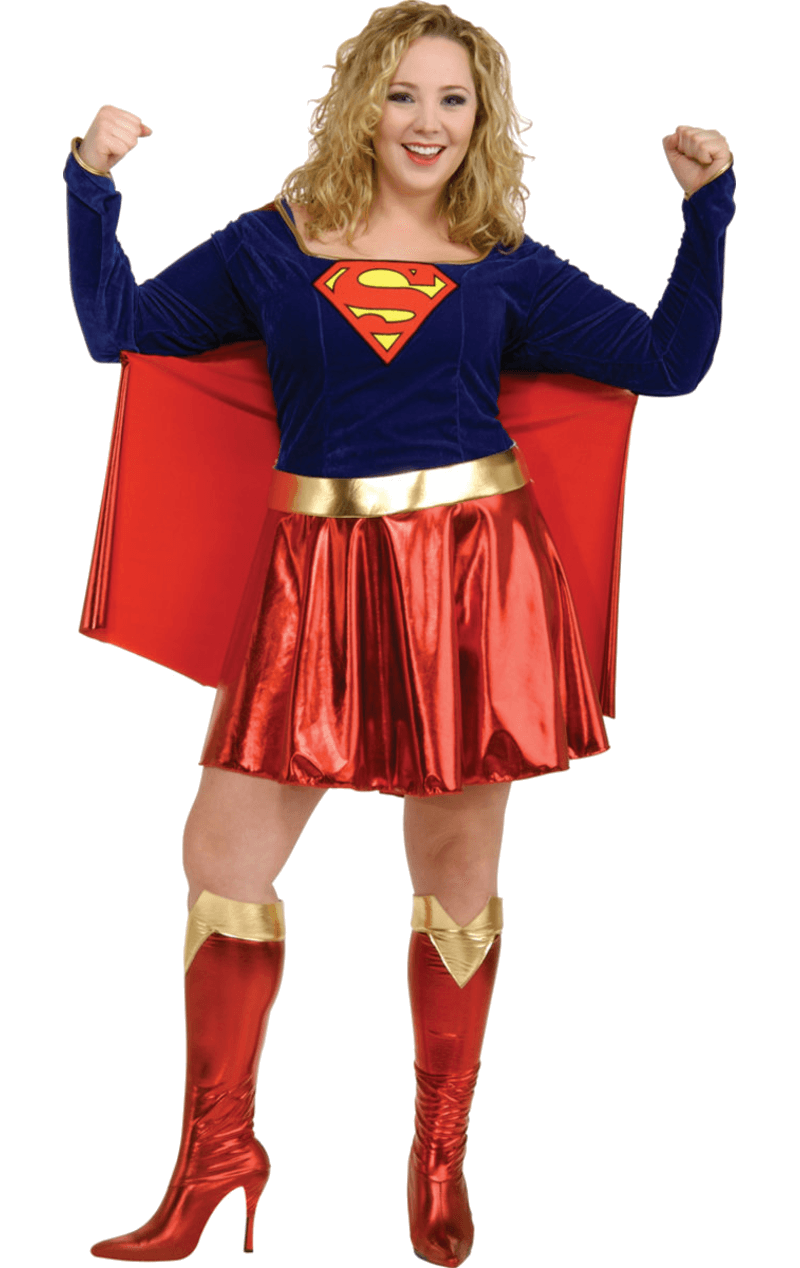 Costume da eroe da Supergirl (Taglie forti)