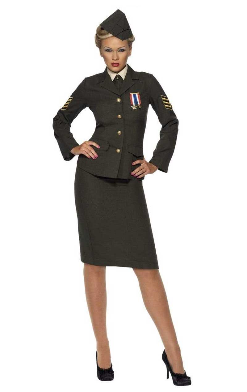 Costume uniforme da ufficiale in tempo di guerra da donna