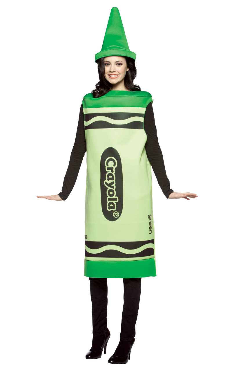 Costume verde Crayola adulto
