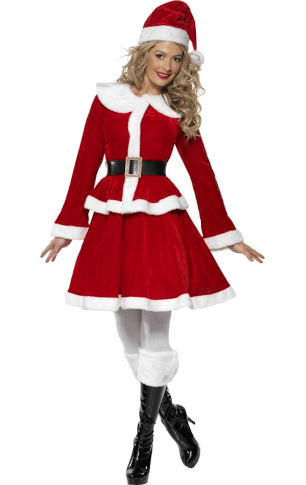 Costume da Babbo Natale elegante da donna