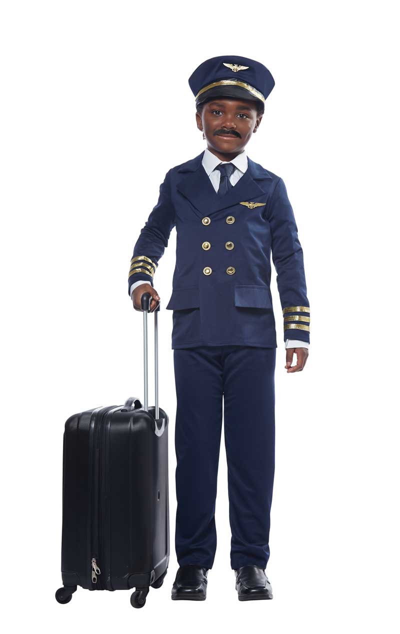 Kids Unisex Airplane Pilot Costume - Joke.co.uk