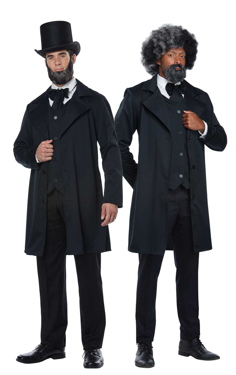 Mens Abraham Lincoln/Frederick Douglass Costume - Joke.co.uk