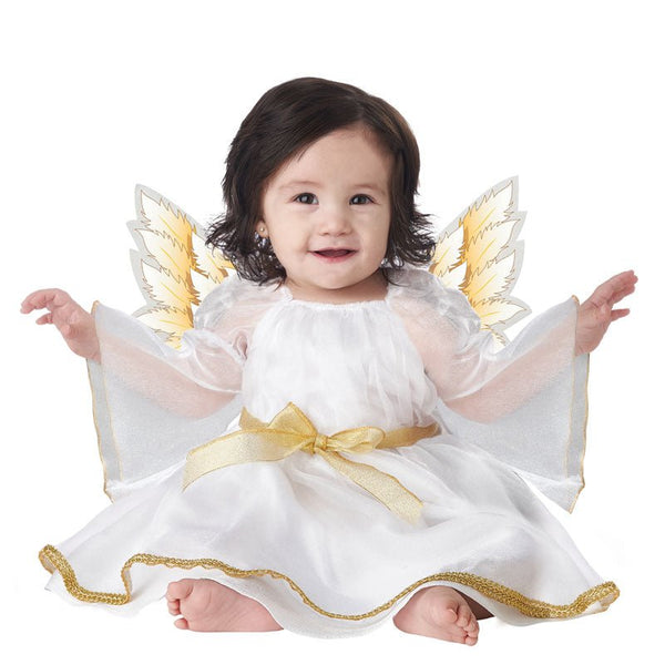 Costume angelo oro rosa per bambina